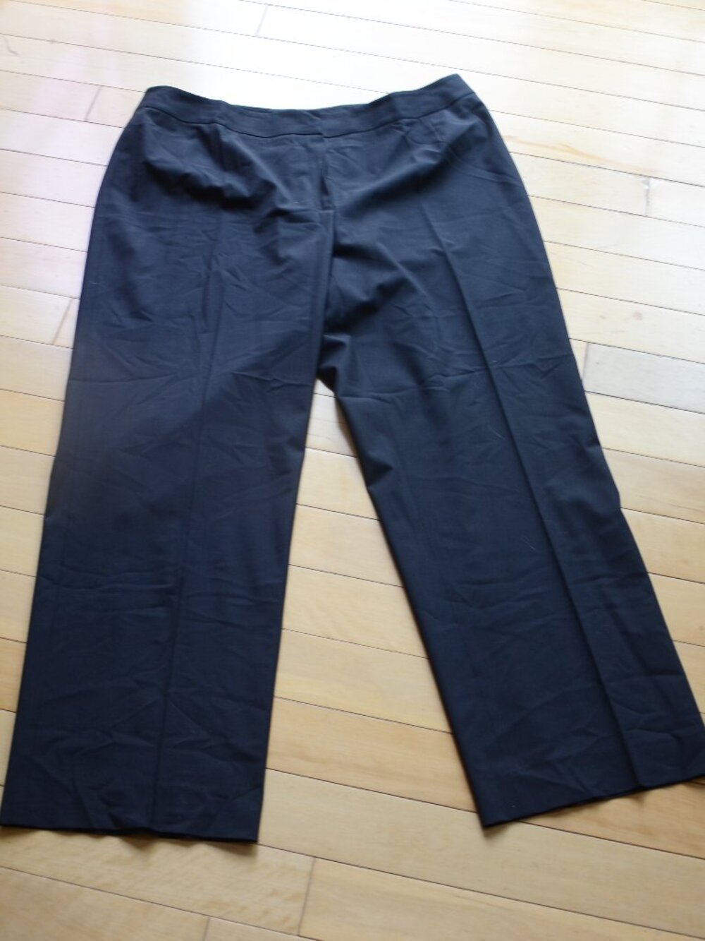LAFAYETTE 148 New York Black Menswear Wool Blend Dress Pants Size 14W